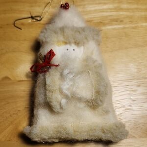 Rustic Fleece Father Christmas Ornament